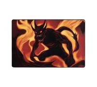 WZYWHJ Flame Demon Picture Anti-Slip Floor mat Carpet Rug 72"x48" for Living Room Office Coffee Table Bed Balcony