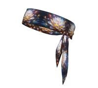 WZYWHJ flower diamond painting Printing Headbands,Sports Head Tie,Headband for Men and Women,Hair Band for Running Workout Football