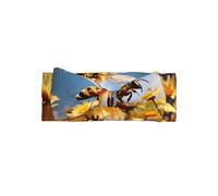 WZYWHJ flying bees daisy honey Printing baby bow headbands and elastic soft hair accessories for newborns and girls