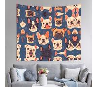 WZYWHJ french bulldog Printed Indoor Decor Tapestry 60x51 in : Soft, Quality and lightweight Suitable for wall hanging tapestries
