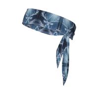 WZYWHJ Frost Crystal Antlers Prints Headbands,Sports Head Tie,Headband for Men and Women,Hair Band for Running Workout Football