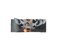 WZYWHJ Giraffe eating carrots Pattern baby bow headbands and elastic soft hair accessories for newborns and girls