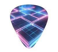 Wzywhj Glow Grid Picture Guitar Pick Easy Grip Uke Picks Comfortable Feel, Ukulele, Acoustic And Electric Guitarï¼ŒGuitar Plectrums 12'S