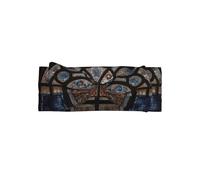 WZYWHJ Gothic Stained Glass prints baby bow headbands and elastic soft hair accessories for newborns and girls