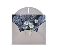 WZYWHJ Gray Holiday Greeting Card 6x4 in with Envelope for Christmas, Birthday, Valentine's Day, Party Invitation Small flowers in the cracks of rocks Printed
