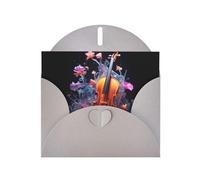 WZYWHJ Gray Holiday Greeting Card 6x4 in with Envelope for Christmas, Birthday, Valentine's Day, Party Invitation Crystal Cello Printed