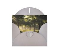 WZYWHJ Gray Holiday Greeting Card for Christmas, Birthday, Anniversary & more Primeval forest Picture