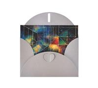 WZYWHJ Gray Holiday Greeting Card for Christmas, Birthday, Anniversary & more Quantum lattice Picture
