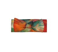 WZYWHJ Grid Tunnel Picture baby bow headbands and elastic soft hair accessories for newborns and girls