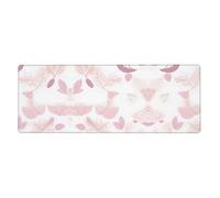 WZYWHJ Hand-painted floral line pattern printing Extra large rubber keyboard pad, thickened anti slip Office desk cushion