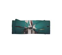 WZYWHJ Handsome little rabbit drummer Printing baby bow headbands and elastic soft hair accessories for newborns and girls