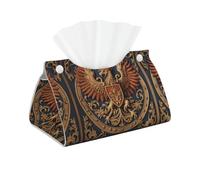 WZYWHJ Heraldic Griffin Printing Paper Towels Rectangular Tissue Box Holder with Bottom Strap Modern Decorative Storage Bag