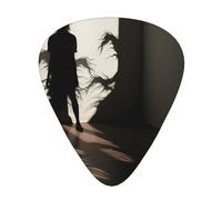 Wzywhj Horrible Shadow Printing Guitar Plectrum Easy Grip Uke Picks Holdingï¼Œ Ukulele, Acoustic And Electric Guitarï¼Œ12 Piece