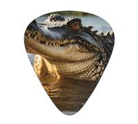 Wzywhj Huge Crocodile Picture Guitar Pick Easy Grip Uke Picks Comfortable Feel, Ukulele, Acoustic And Electric Guitar，Guitar Plectrums 12'S