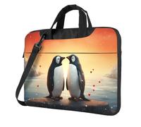 WZYWHJ i love penguins Picture Ultra-thin portable single-shoulder laptop bag 14 inch computer accessories soft shockproof for laptops