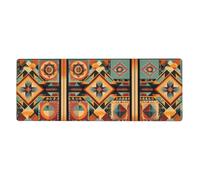WZYWHJ Indian Pattern printing Extra large rubber keyboard pad, thickened anti slip Office desk cushion