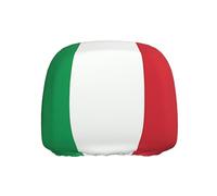 WZYWHJ Italy Flag Printed Seat Head Pillowcase Car Truck General Motors Parts Protective Cover one Pack