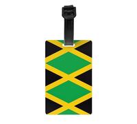 WZYWHJ Jamaica Flag Prints Luggage Bag Tags, Men's and Women's Travel Privacy Protection Labels