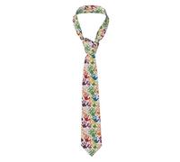 WZYWHJ Kids Hand Print Pattern Silk men's formal suit tie, suitable for daily use and business gatherings Necktie
