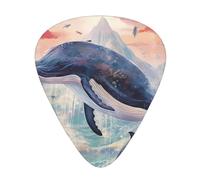 Wzywhj Killer Whales In The Waves Printing Guitar Plectrum Easy Grip Uke Picks Holdingï¼Œ Ukulele, Acoustic And Electric Guitarï¼Œ12 Piece