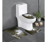 WZYWHJ Kitten Shot from Above Printing Bathroom mat Sets of 3 Bathroom Floor Mats,Non-Slip, Durable,Does Easy to Clean Suitable for Bathroom and Toilet