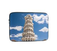 WZYWHJ Leaning Tower of Pisa Pattern Shockproof Portable Laptop Sleeve Case 12 inch for Men and Women Business Travel, School, Office Daily Use