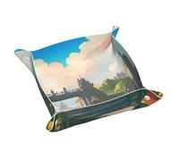 WZYWHJ Leather Storage Tray - Quality Scratch Resistant Waterproof Tray for Keys, Watches, Jewelry, and More S Outside the Castle Gate Picture