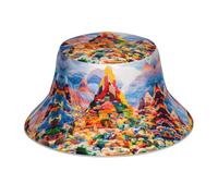 WZYWHJ Lego (toys) Picture reversible bucket hat - for men and women Protection Headwear for Travel and Outdoor Activities Black