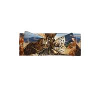 WZYWHJ Leopard in search of prey Picture baby bow headbands and elastic soft hair accessories for newborns and girls