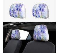 WZYWHJ Lily of The Valley Printed Car Pillowcase 2 Pieces, seat Cover Accessories, Protective Cover Universal