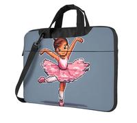 WZYWHJ Little Ballerina Dancing Girl Pattern Ultra-thin portable single-shoulder laptop bag 15.6 inch computer accessories soft shockproof for laptops