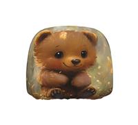 WZYWHJ Little Bear Under The Shiny Leaves Picture Seat Head Pillowcase Car Truck General Motors Parts Protective Cover one Pack