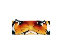 WZYWHJ Little fat tiger head Printed baby bow headbands and elastic soft hair accessories for newborns and girls