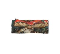 WZYWHJ Little ladybug under mushroom Printing baby bow headbands and elastic soft hair accessories for newborns and girls