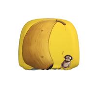 WZYWHJ Little Monkey on a Big Banana Picture Seat Head Pillowcase Car Truck General Motors Parts Protective Cover one Pack