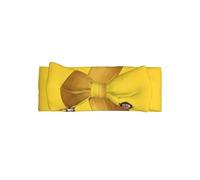 WZYWHJ Little monkey on a big banana Printing baby bow headbands and elastic soft hair accessories for newborns and girls