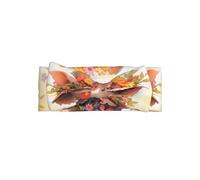WZYWHJ Little pig picking flowers Printed baby bow headbands and elastic soft hair accessories for newborns and girls