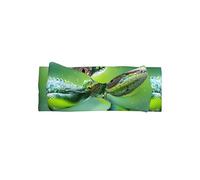 WZYWHJ Lizard close-up Printed baby bow headbands and elastic soft hair accessories for newborns and girls