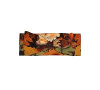 WZYWHJ Lizard in the leaves Printed baby bow headbands and elastic soft hair accessories for newborns and girls