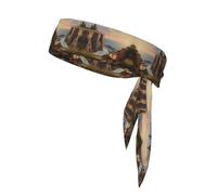 WZYWHJ Looking Out to sea Printed Headbands,Sports Head Tie,Headband for Men and Women,Hair Band for Running Workout Football