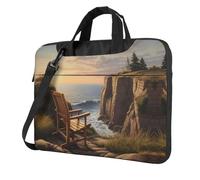 WZYWHJ Looking out to sea Printing Ultra-thin portable single-shoulder laptop bag 14 inch computer accessories soft shockproof for laptops