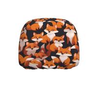 WZYWHJ Lots of Cartoon Little Foxes Prints Seat Head Pillowcase Car Truck General Motors Parts Protective Cover one Pack