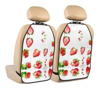 WZYWHJ Love bite Printed Car seat Anti Kick Storage pad 2 Pieces, Multi-Functional Storage Bag seat Protector After Installation