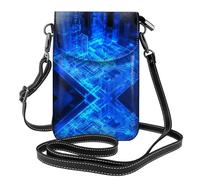 WZYWHJ Luminous Modeling Picture Leather Crossbody Flap Phone Bag - Versatile Gift for Women Walking, Camping, Shopping, and Travel