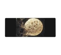 WZYWHJ Lunar Mycelium Web Pattern Extra large rubber keyboard pad, thickened anti slip Office desk cushion
