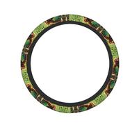 WZYWHJ Macaques on The Tree Picture Thickened Elastic Steering Wheel Cover, car Accessory, Anti-Slip Elastic Protective Cover