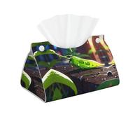 WZYWHJ Magic peas Picture Decorative storage box with rectangular leather tissue bag and bracket base