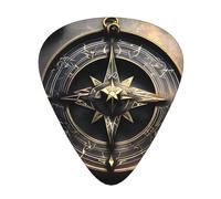 Wzywhj Magical Design Norse Runes Compass Picture Guitar Pick Easy Grip Uke Picks Comfortable Feel, Ukulele, Acoustic And Electric Guitarï¼ŒGuitar Plectrums 12'S