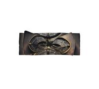 WZYWHJ Magical Design Norse Runes Compass prints baby bow headbands and elastic soft hair accessories for newborns and girls