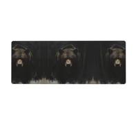 WZYWHJ Majestic Bear printing Extra large rubber keyboard pad, thickened anti slip Office desk cushion